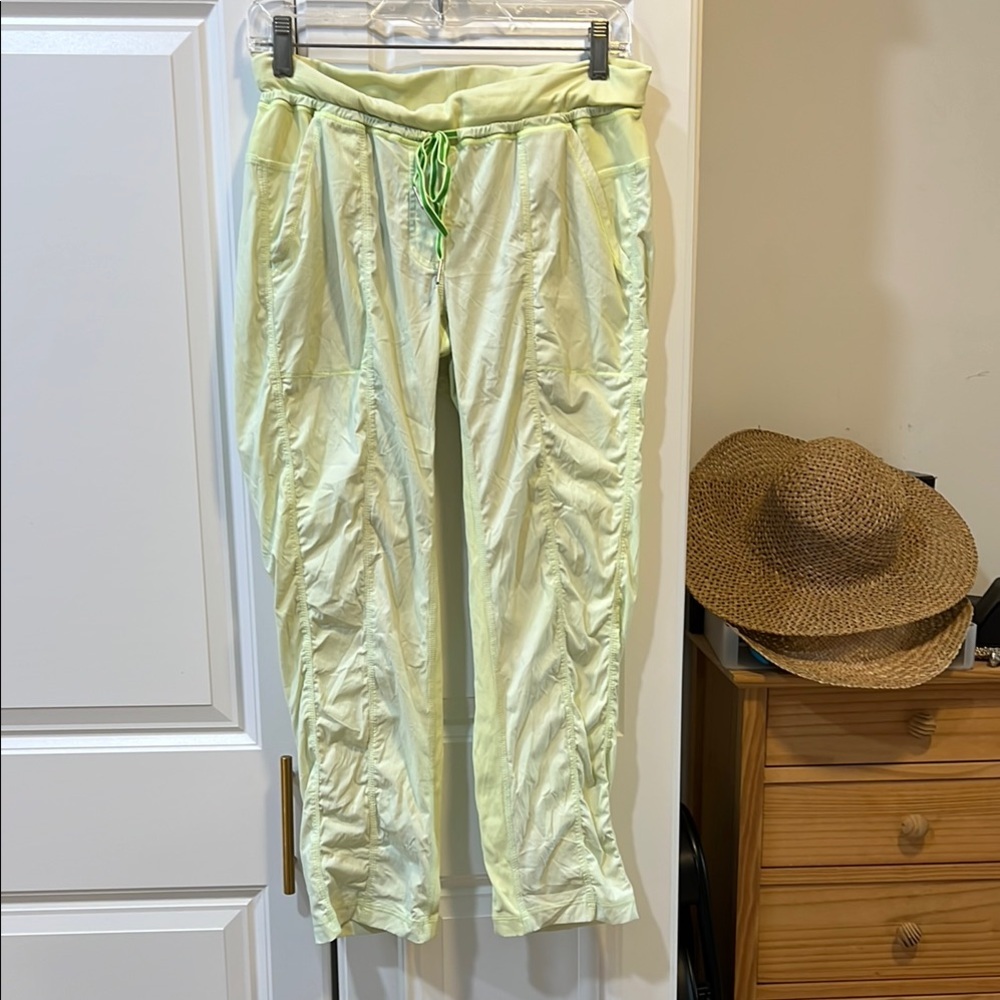 Lululemon Dance Studio Light Green Crops